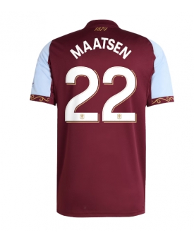 Aston Villa Ian Maatsen #22 Maglia Gara Casa Repliche 2025-26 Maniche Corte